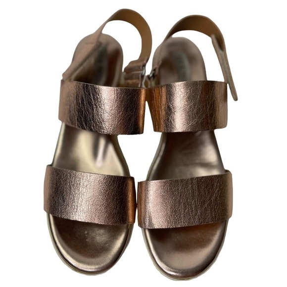 Steve Madden Rachel Women’s Metallic Leather Platform Sandals - Picture 10 of 10
